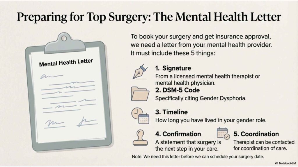 Mental Health Letter Gender Affirming Surgery